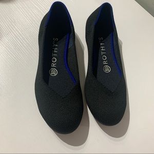 Rothys round toe black flats size 6